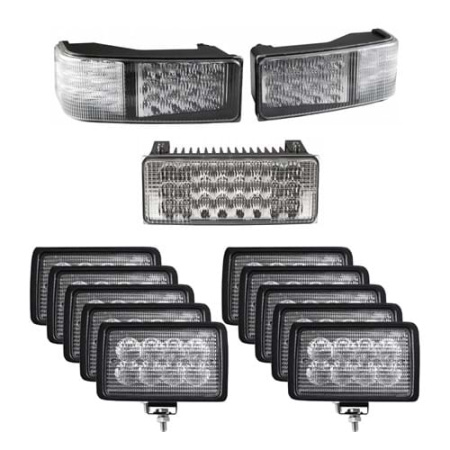 Complete LED Flood Beam Light Kit for Case IH STX Tractors - (Pkg. of 13)