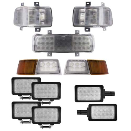 Complete LED Light Kit for Case IH Magnum Tractors w/ Horizontal Mid-Body Lights