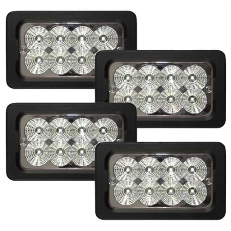 LED Flood Beam Hood Light for New Holland & Versatile Tractors, 3200 Lumens (Pkg. of 4)