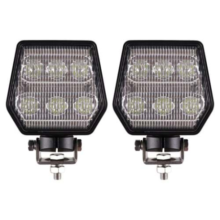 LED Flood Beam Pedestal Mount Light Set, 5400 Lumens Each - (Pkg. of 2)